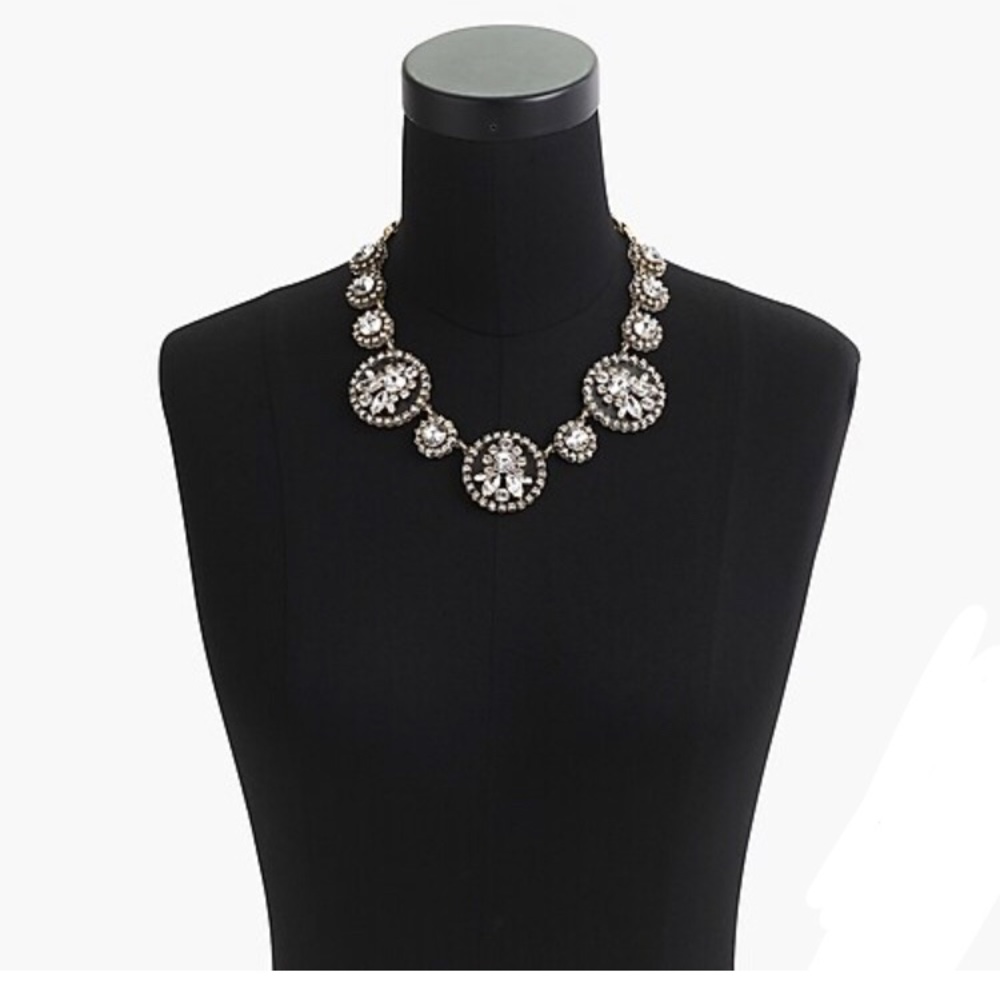 NWT J. Crew Crystal statement necklace - Picture 1 of 7